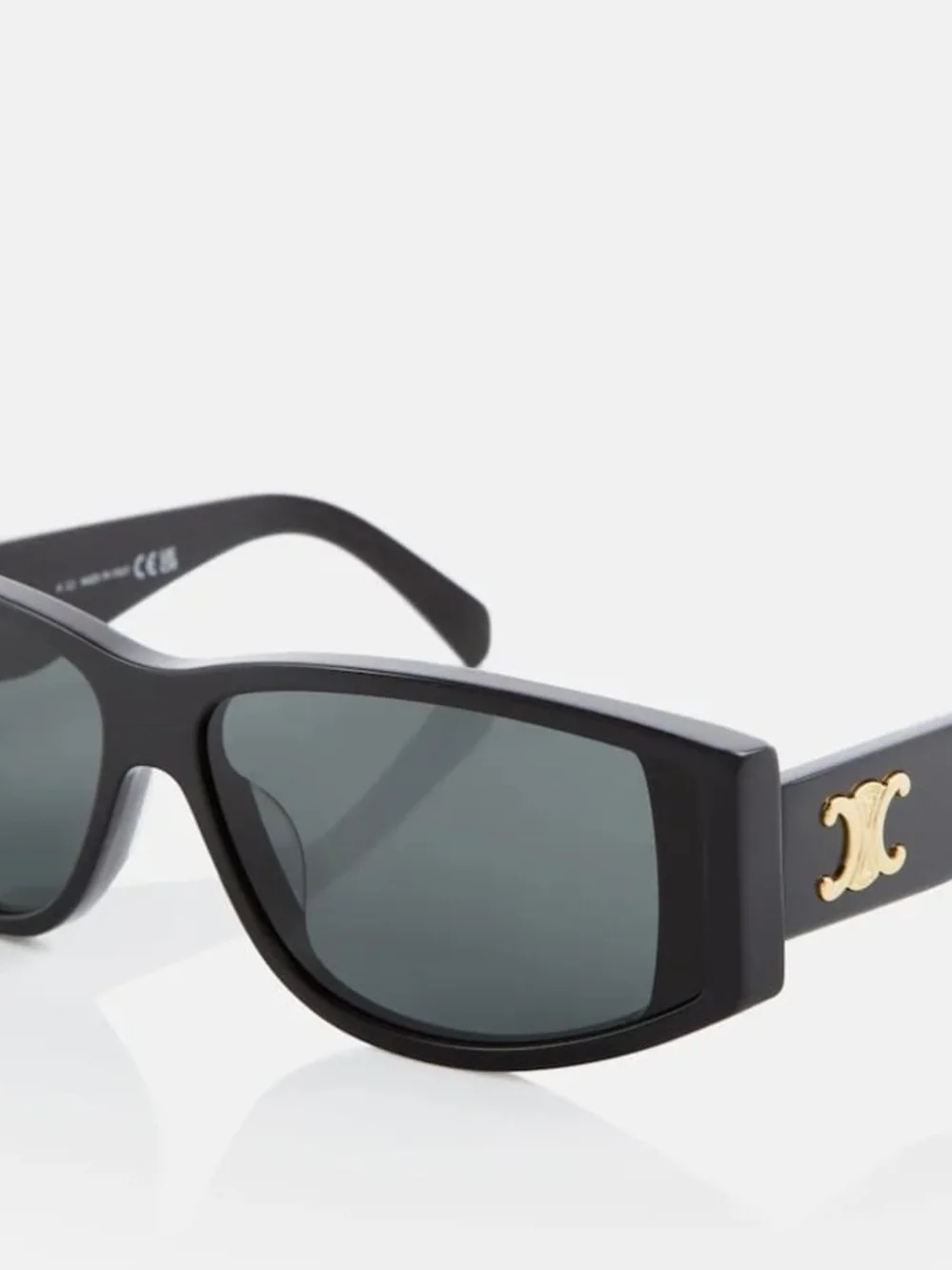 Celine Black Sunglasses with Gold Logo Detail